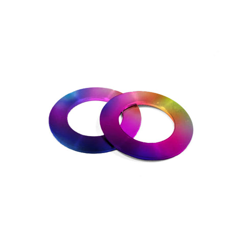 WH41 Titanium 14mm Washer Rainbow (2 Pieces)