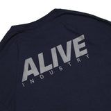 Alive Industry 22 Logo T-Shirt Navy