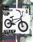 Fiend Type O XL Complete BMX Gloss Black TT21"