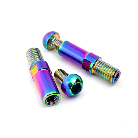 WH41 Titanium Brake Mount M8 Rainbow (2 Pieces)