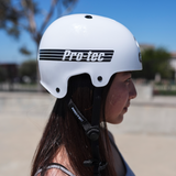 Pro-Tec Old School Low Pro (Certified) Helmet Gloss White