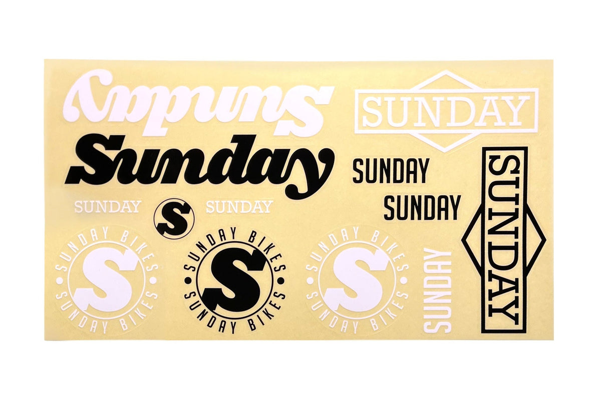 Sunday Assorted Sticker Pack – Wheelhouse41