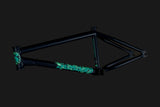 Sunday Darkwave (Broc Raiford Signature) Frame Matte Midnight Blue w/ Green Eel Stickers 21"
