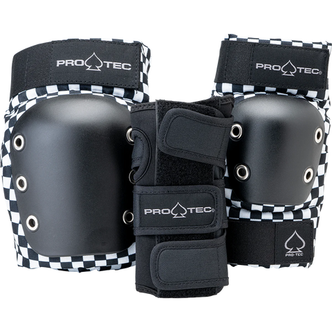 Pro-Tec Junior Street Gear Junior 3 Pack Black Checker