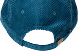 Sunday Badge Corduroy Hat Atlantic Green with Yellow Embroidery