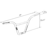 Flybikes Fuego Handlebars 4Pc Flat Black 9"