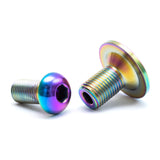 WH41 Titanium Crank and Sprocket Bolts (Odyssey Thunderbolt) Rainbow