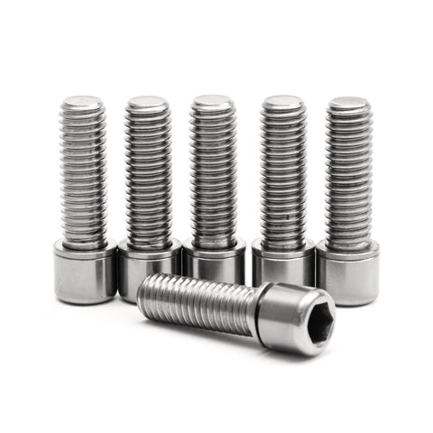 WH41 Titanium Stem Bolts Silver (6 Pieces) Standard