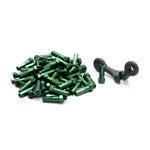 GSPORT Taper-Hex Spoke Nipples Green 16mm