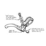 Flybikes Manual CNC Lever Right Flat Black