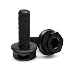 WH41 Titanium Female Axle Nuts Black 10mm (2 Pieces)