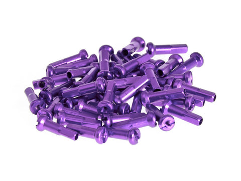 WH41 Pro Alloy Spoke Nipples Purple 14mm