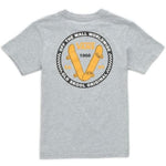 BOYS OLD SKOOL V SHORT SLEEVE T-SHIRT - ATHLETIC HEATHER