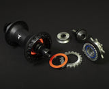 Flybikes Magneto Rear Cassette Hub Female Axle Black with Hub Guards
